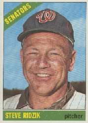 1966 Topps Baseball Cards      294     Steve Ridzik